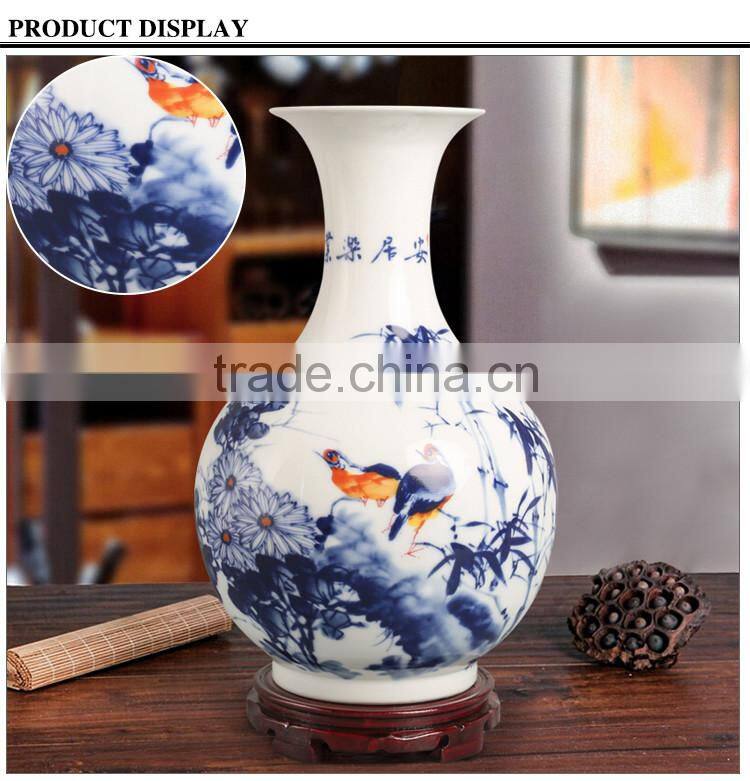Chinese Attractive Ceramic Material Porcelain Flower Vase
