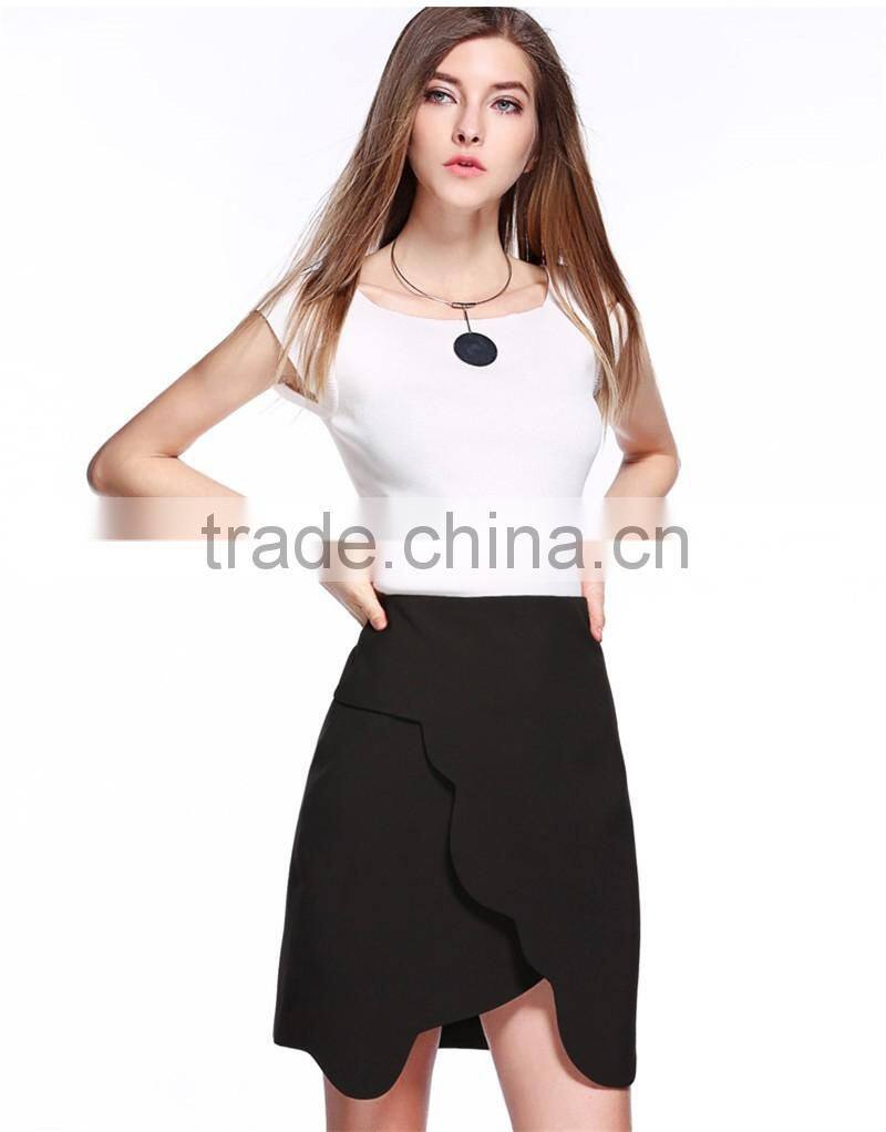 Fashion Korea Boat Neck Women Ladies Knitted Slim T Shirt Sleeveless Blouse Ladies Casual Tops latest design