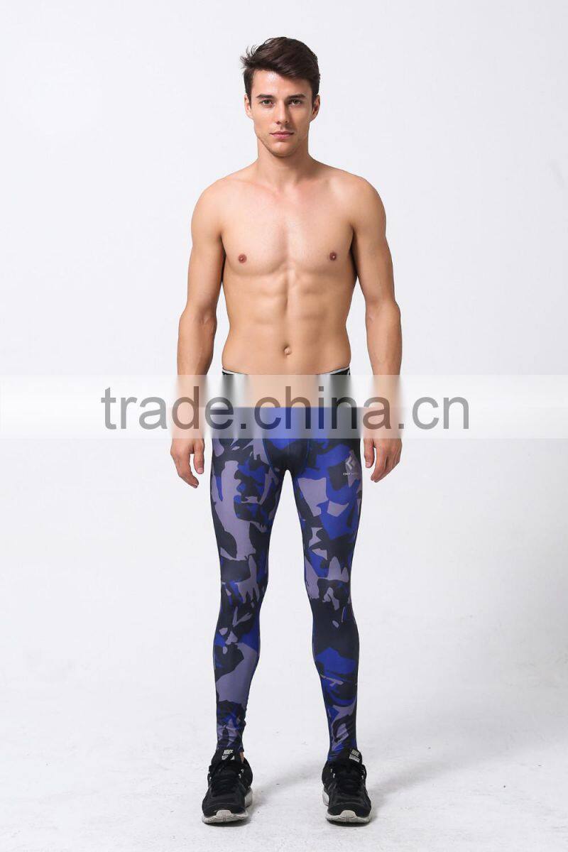 Camo Mens Compression Pants Leggings Jogging Running Base Layer Fitness Trousers Tights Sport Training Gym Wear