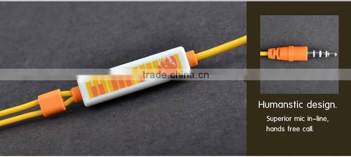 China supplier heavy bass carton funny cute earphone for children student