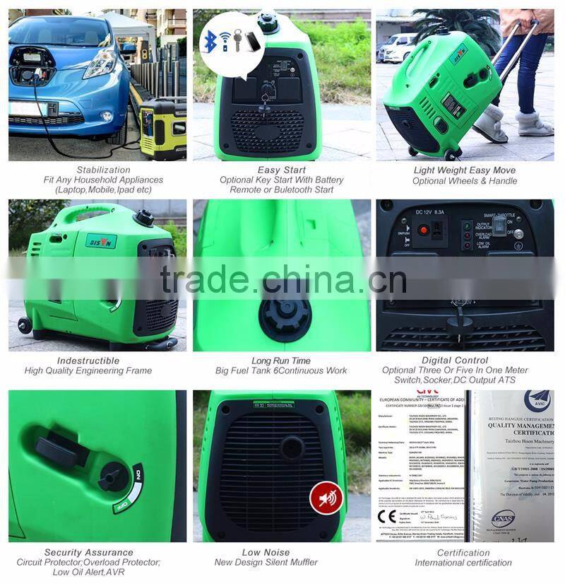 BISON China Super Quiet Gasoline Inverter Generator 220v Portable invertor generator parts for Sale