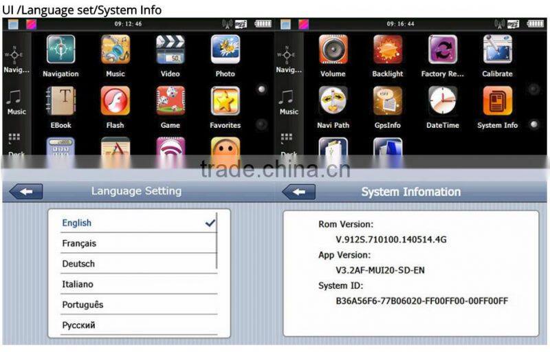 Free newest world map Waterproof 4.3" motorcycle gps navigation system