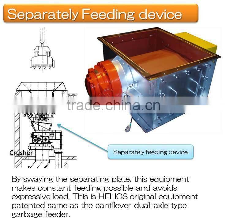 Low cost bestselling garbage rubber crusher made in Japan