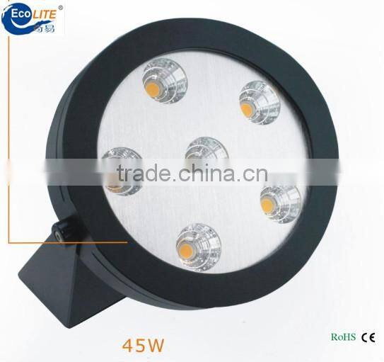 2015 aluminum 45w outdoor COB led flood lightcolor changing outdoor led flood light