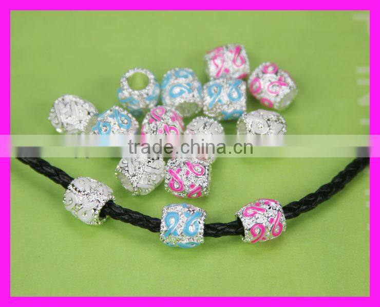 GZKJL-CT0161 Wholesale crystal rhinestone pave metal ribbon loose beads jewelry finding