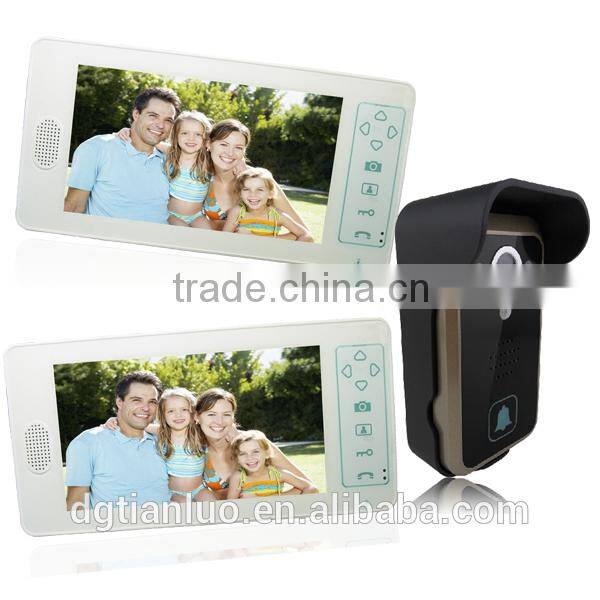 2.4G Wireless Visual Camera Doorbell Security Systems with Rain Cover