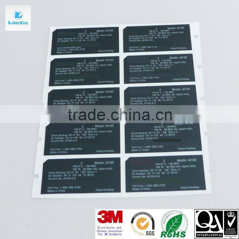 Die cut plastic PP sticker