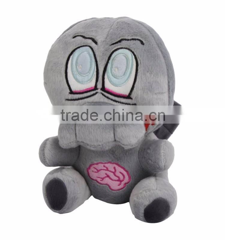 St cheap grey unknown animal toys handwork embroidery plush toys for kids