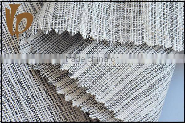 New products viscose linen black white stripe fabric black and white striped dress fabric