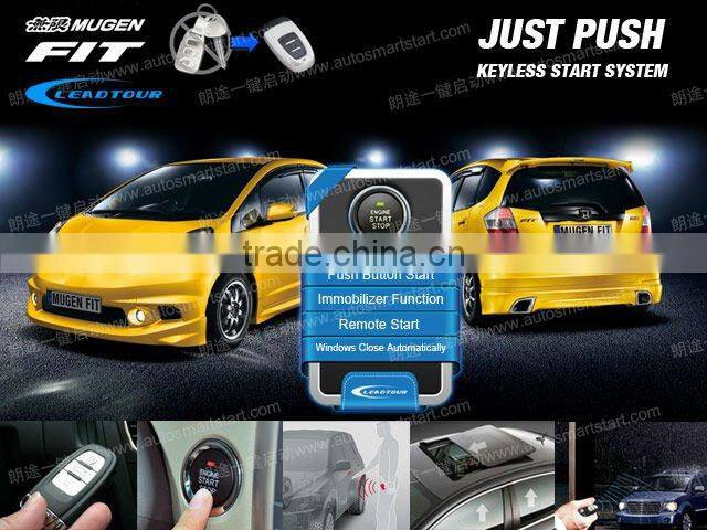 Remote Keyless Entry Push Start Button System with Upgrade Car Alarm System for Toyta Yaris
