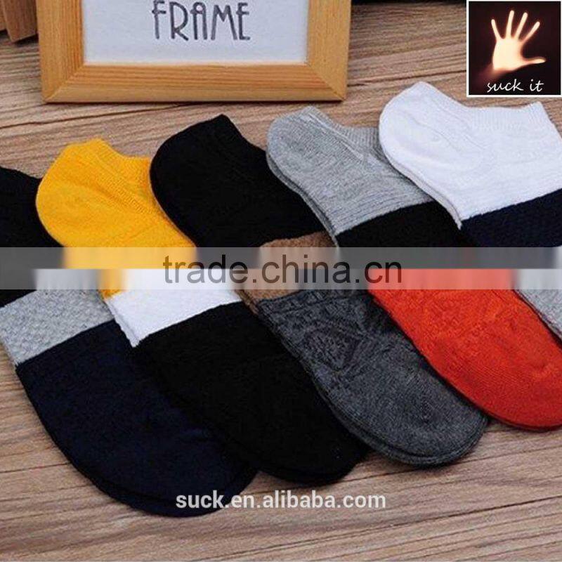men's cotton socks knitted breathable ankle socks row boat socks