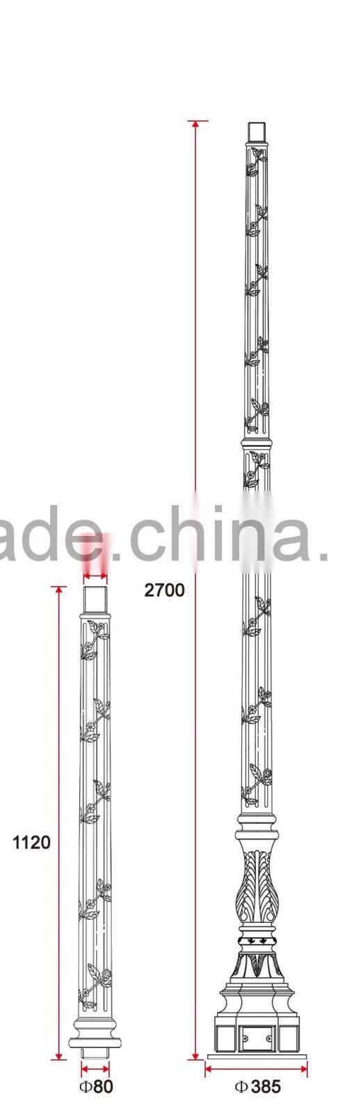 B008-1 Competitive Price Aluminum Street lighting Pole