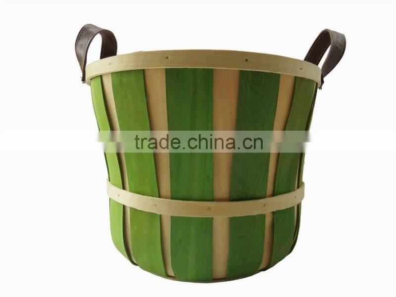 Beautiful decorate green flower basket
