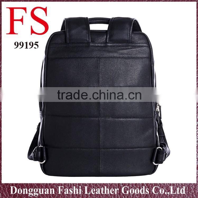 100% genuine leather outdoor hiking backpack