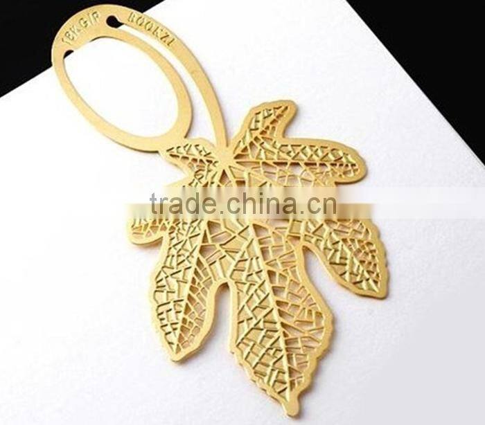 Cheap custom shape custom metal bookmark for books