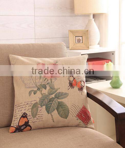 fashion custom printing cushion cover,screen printed sofa cushion cotton cushion covers