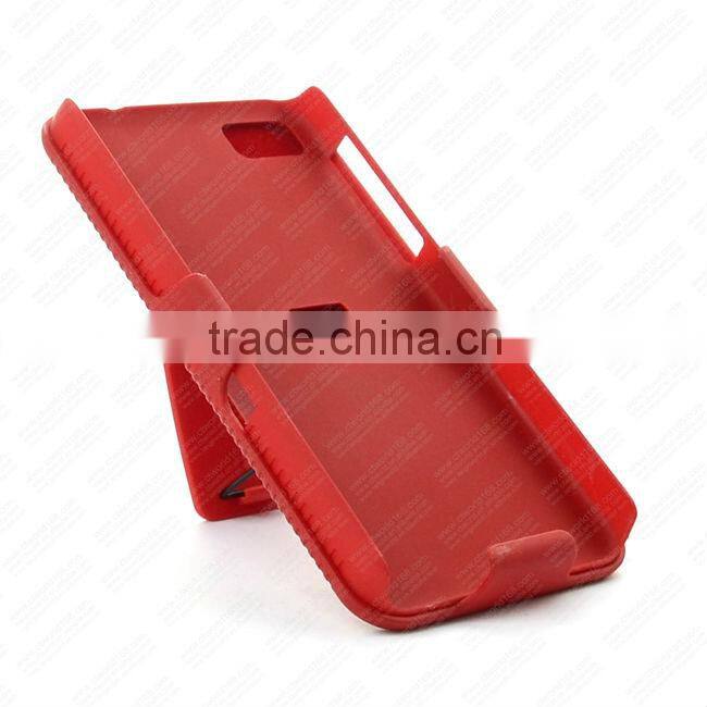 Red with Holster Belt Clip Case For Blackberry Z10
