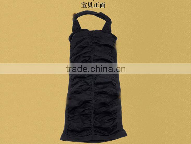 Women make sexy underwear,female hanging neck siamese dress, slimming body shaper dress NY 055