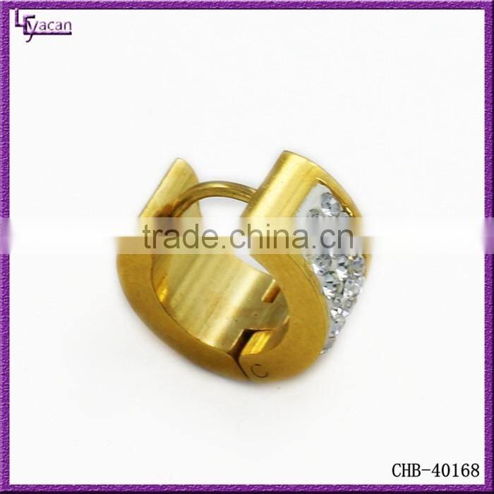 Wholesale Gold Plated Stainless Steel Cartilage Piercing Hoop Earrings