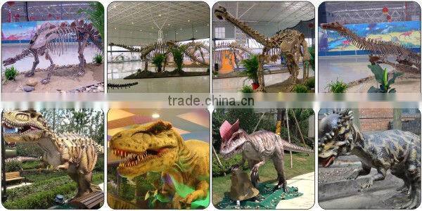 Zigong fiberglass skeleton dinosaur