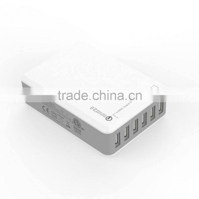 60W QC2.0 usb charger for smartphone