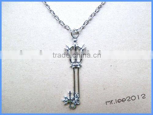 Kindom Hearts Sora Roxas Keyblade/Key Blade Oathkeeper+Oblivion+Ultima Pendant Charm Necklace