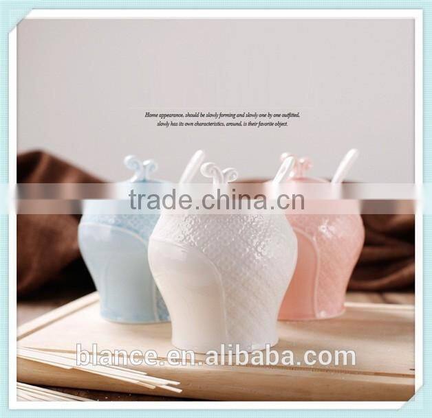 bulk ceramic spice jars decorative design with ceramic lid