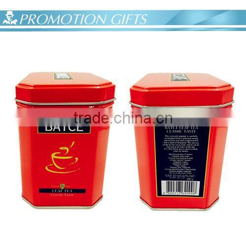 Chinese small eco-friendly square tin tea box