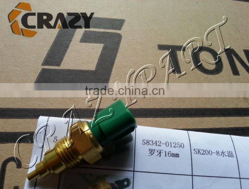 S8342-01250 diesel engine J05E water temperature sensor for SK200-8