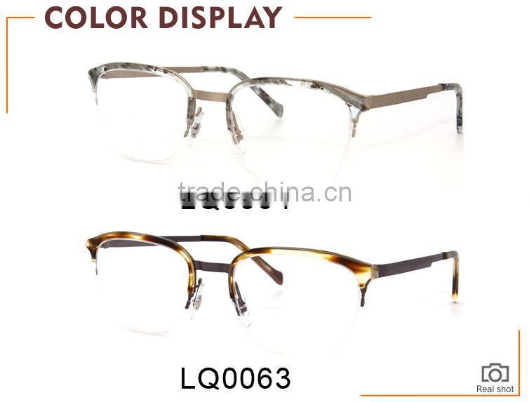 Stainless Steel Acetate Optical Eyewear Frame