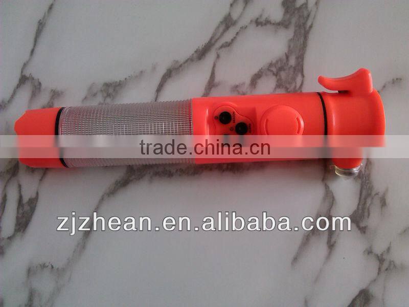 Multi-function Acousto-optic Alarm Security Hammer Flashlight