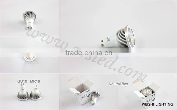 3w led lamp, COB LED Spotlight in GU10 Type, COB LED Spotlighting
