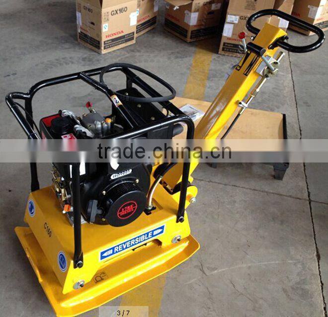 Bidirectional plate compactor powered by diesel enigne 178F