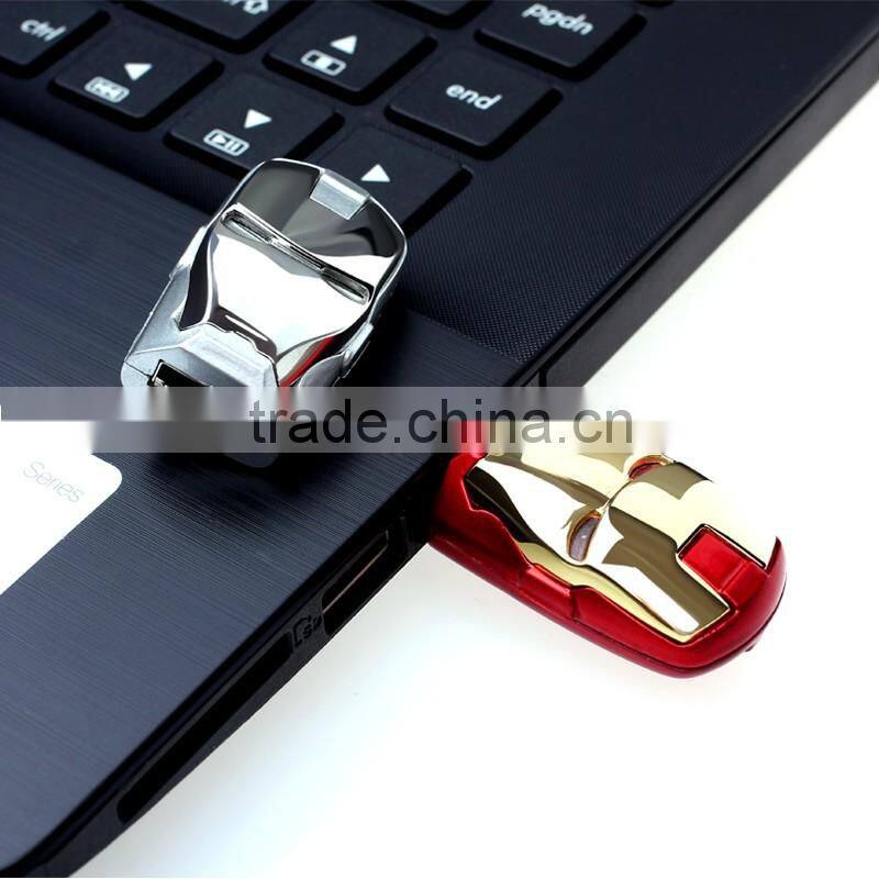 Wholesale Cartoon Marvel Avengers Ironman Iron man USB Flash Drive,Figure Cute Novelty Shape Usb Flash Drive, Custom USB Memory