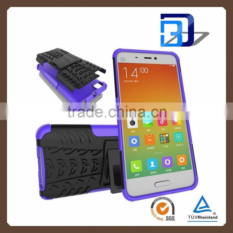 Buy direct from china Slim 2 in 1 PC+TPU Hybird armor rugged case cover for Xiaomi 5 with stand, for Xiaomi 5 case