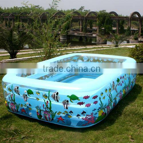 colorful large baby inflatable square swimming pool