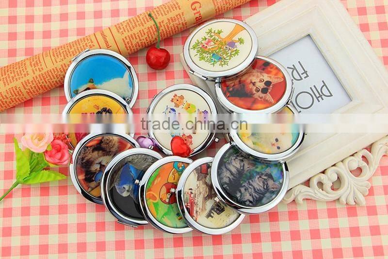 souvenir makeup metal pocket mirror