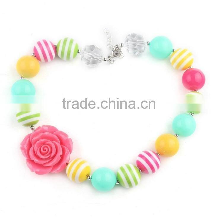 Hot Sale Chunky Bubble Gum Necklace For Kids Restoring Ancient Ways Halloween Beaded Necklace Jewelry 2016