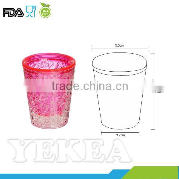 double wall plastic novelty freezer shot glass