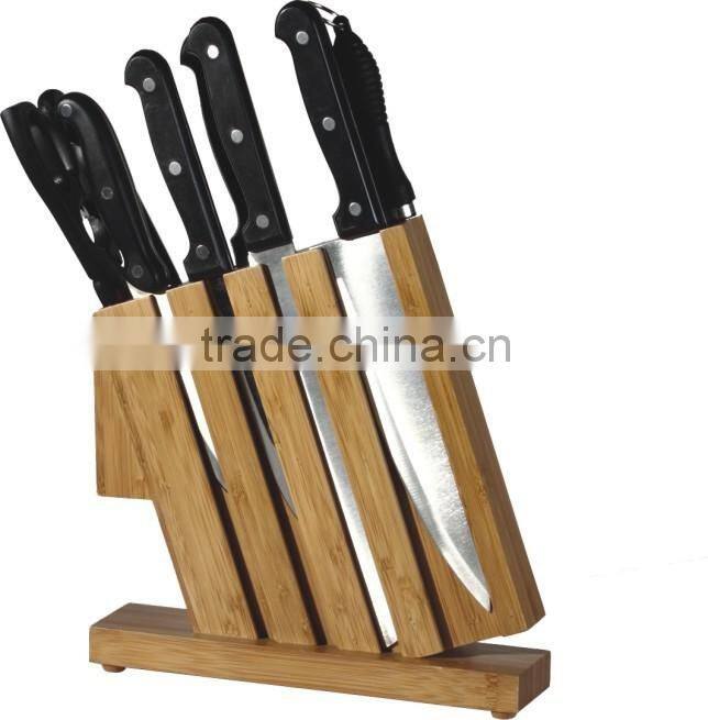 Durable and cheap most popular design bamboo knife rest for sale
