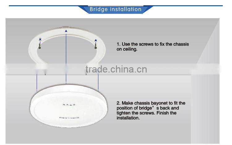 2.4Ghz wireless wifi router 300 square cover indoor wireless router 300M MIMO for hotels