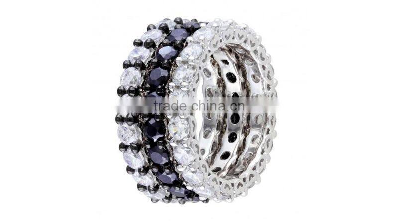 Men's silver big ring, silver puzzle ring