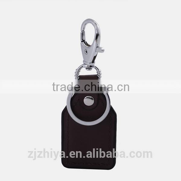 Promotion religious custom made genuine handmade leather keychain
