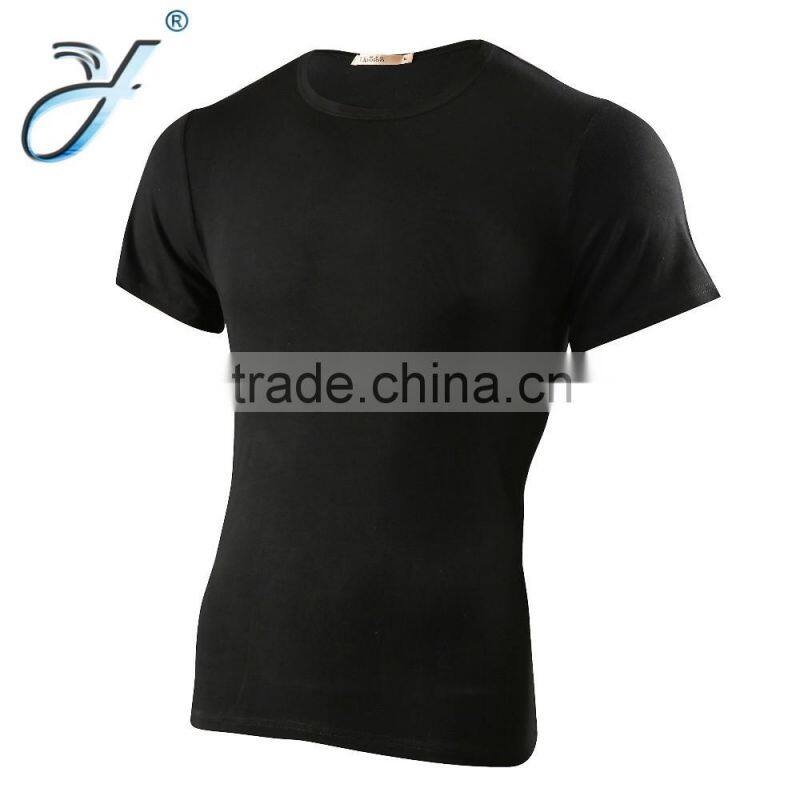 Wholesale O-Neck Spandex Shirt Bamboo Shirts Breathable T-shirt