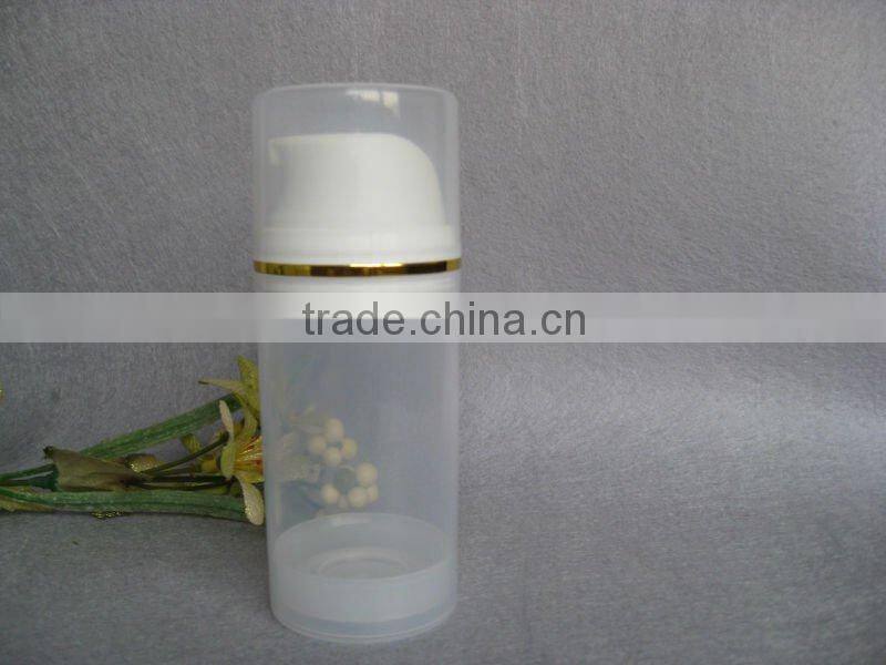 150ML large airless body lotion bottle with clear color