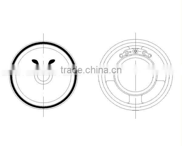 Round clear color with big magnetic steel powered speaker