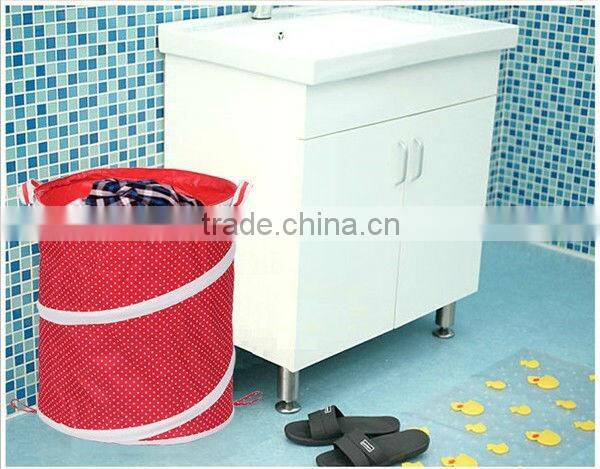 Popular and easy placement moveable laundry basket