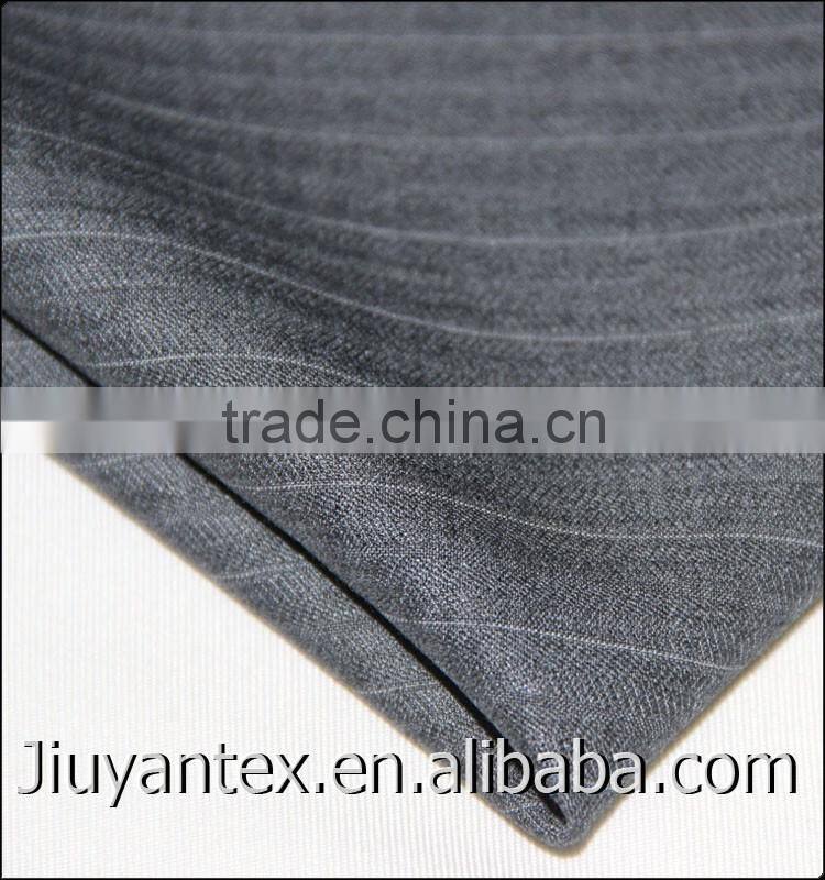 Super wool mode trw twill stripe Italy worsted quality men suiting soft textile fabric with customized English selvedge