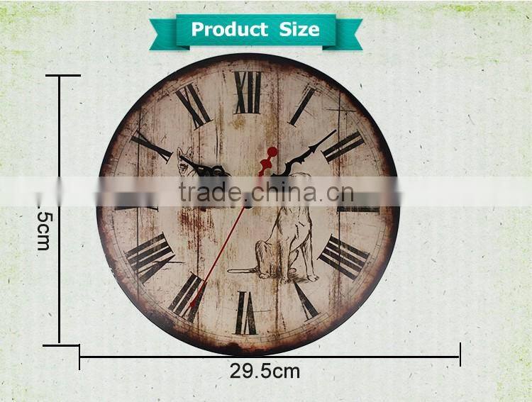 M1207 12" aluminium craft round christmas wall clock