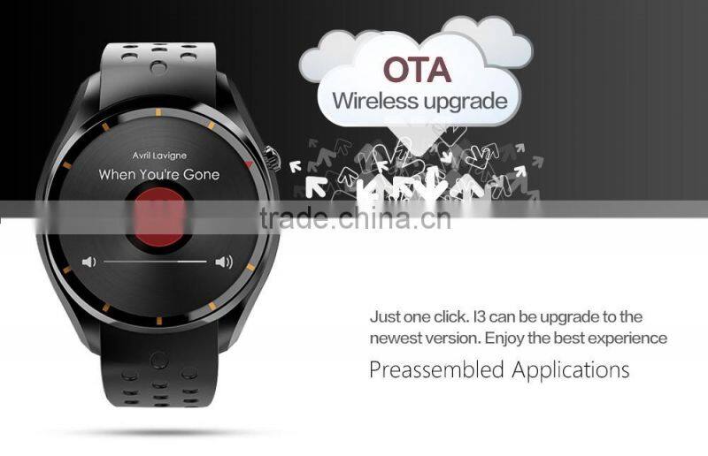 3G Heart rate monitor Pedometer G-sensor Wifi GPS smart watch